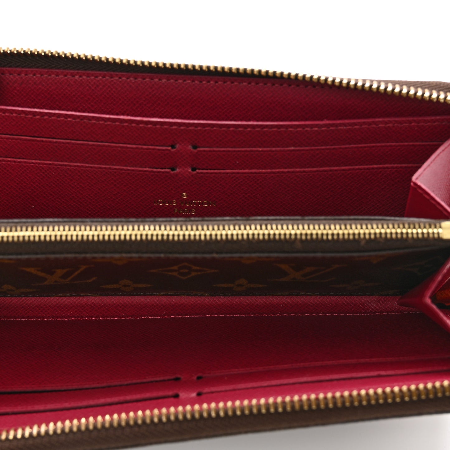 Monogram Clemence Wallet Fuchsia