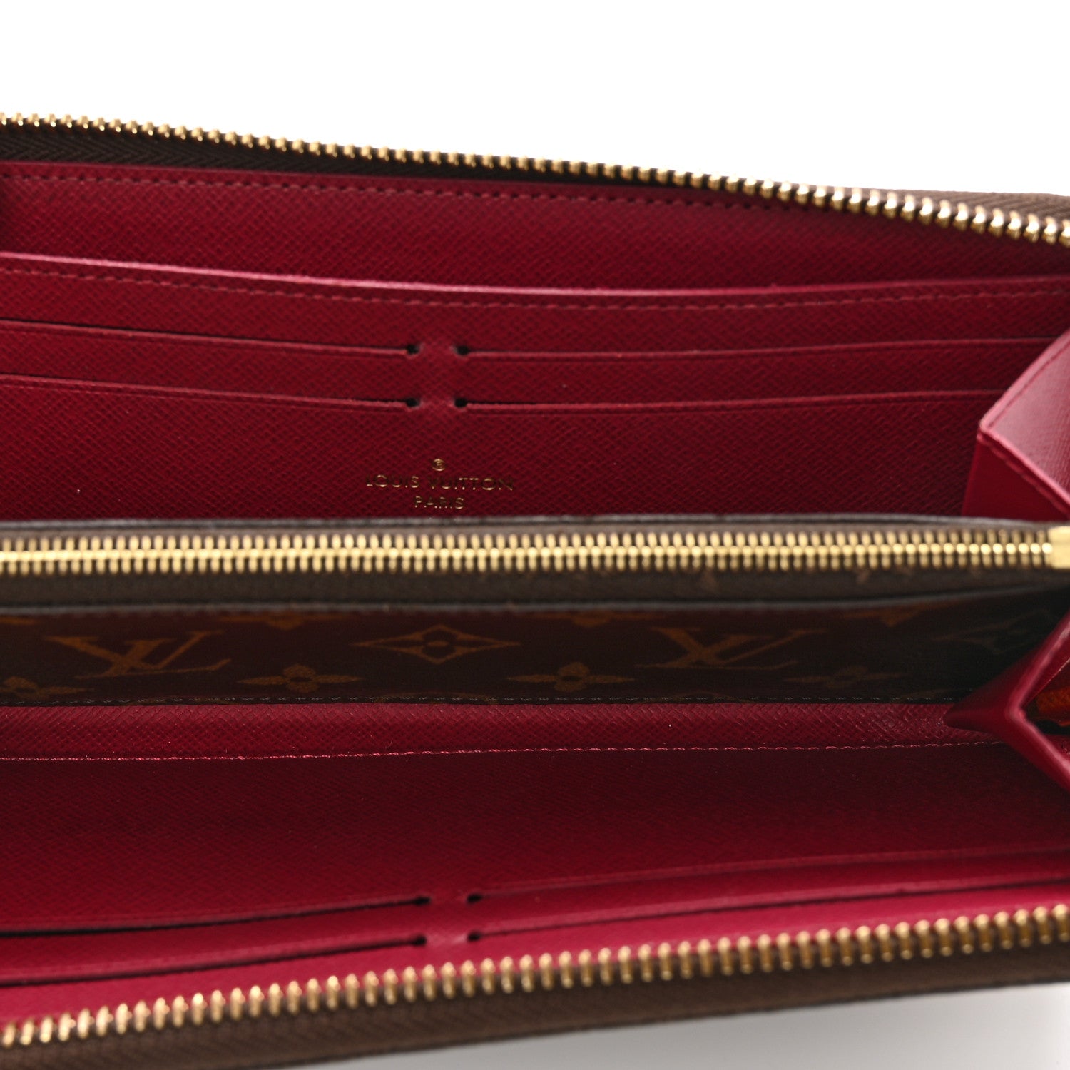 Louis Vuitton Monogram Clemence Wallet Fuchsia 5 of 8