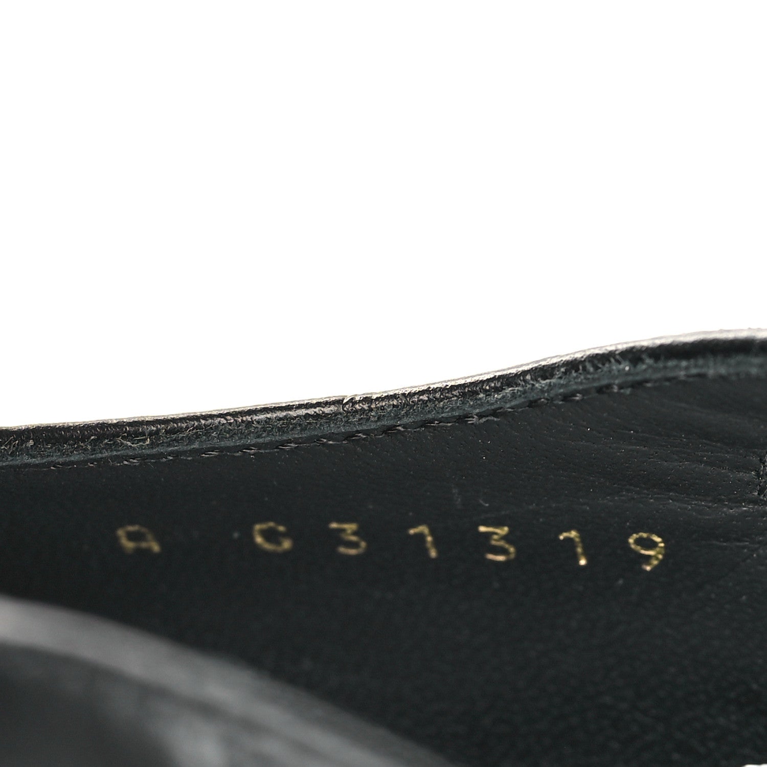 Chanel Calfskin Crocodile Embossed Patent Cap Toe CC Slingback Flats 38 Black 6 of 9