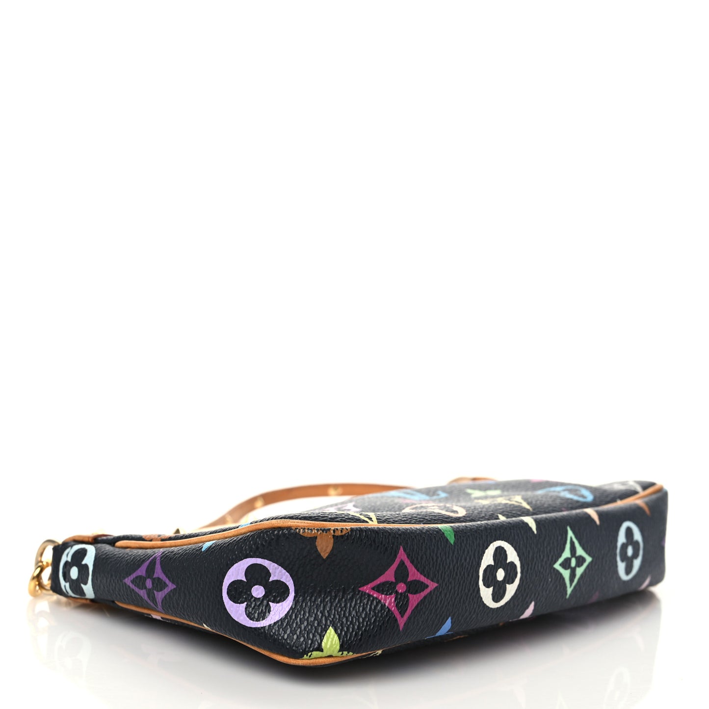 Monogram Multicolor Pochette Accessories Black