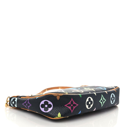 Louis Vuitton Monogram Multicolor Pochette Accessories Black 4 of 8
