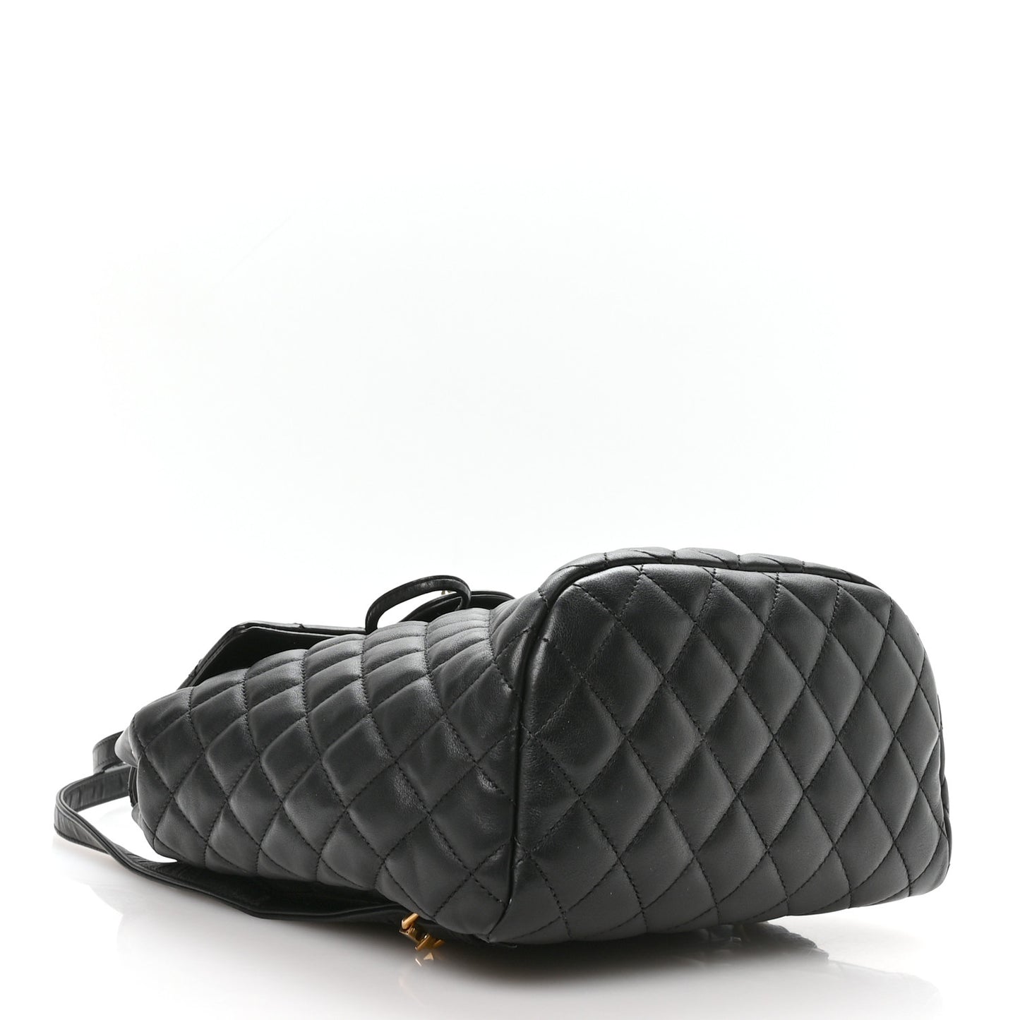 Lambskin Quilted Small Urban Spirit Backpack Black