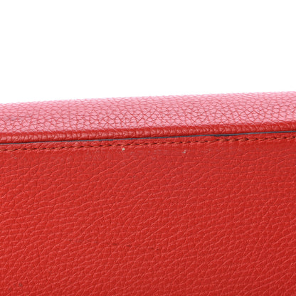 Louis Vuitton Taurillon Capucines MM Rubis 17 of 20