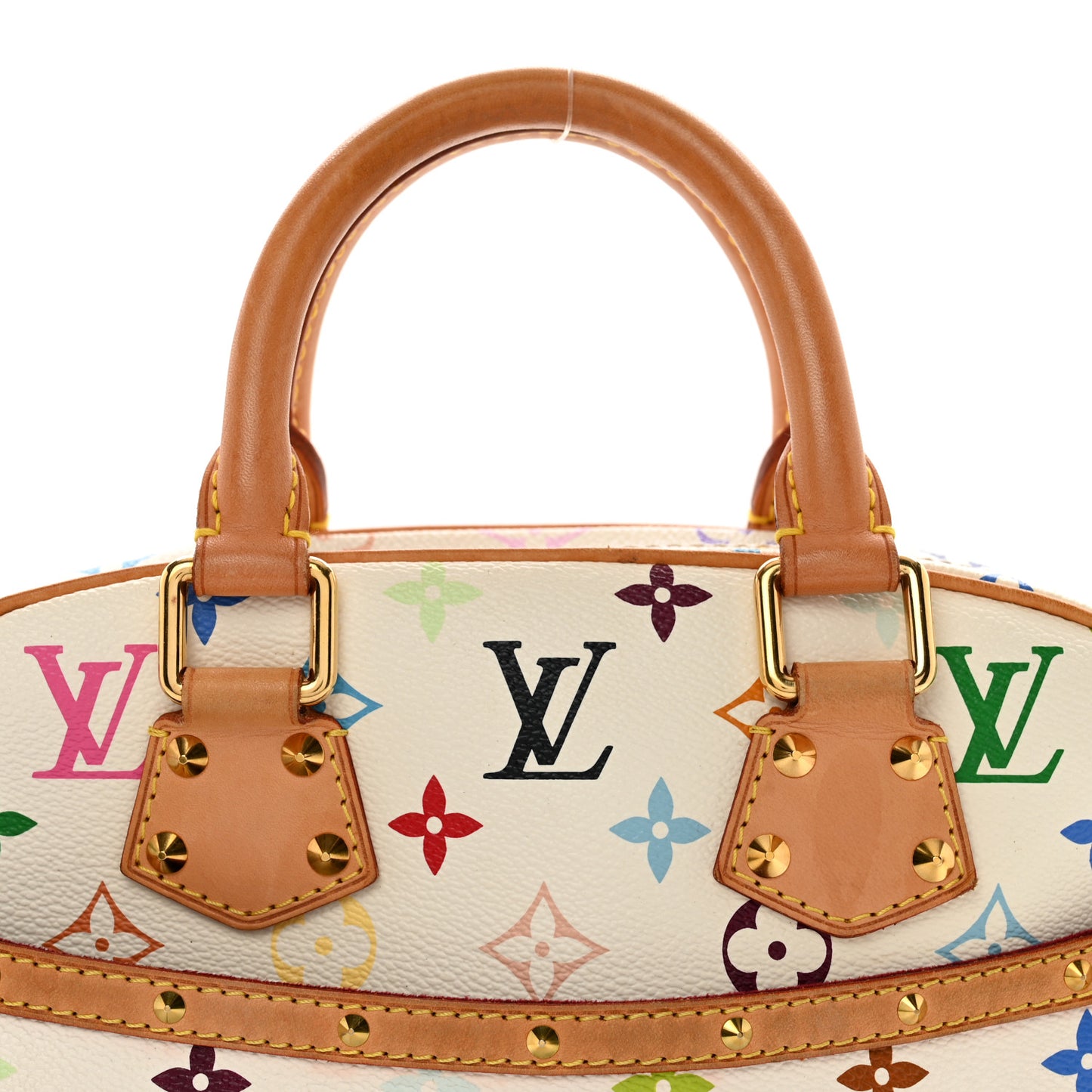 LOUIS VUITTON Monogram Multicolor Trouville White