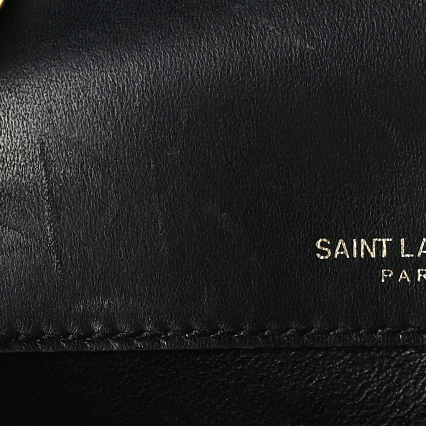Patent Calfskin Matelasse Monogram Small Vicky Chain Bag Black