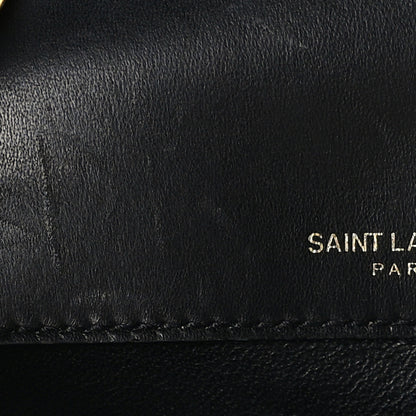 Saint Laurent Patent Calfskin Matelasse Monogram Small Vicky Chain Bag Black 10 of 12