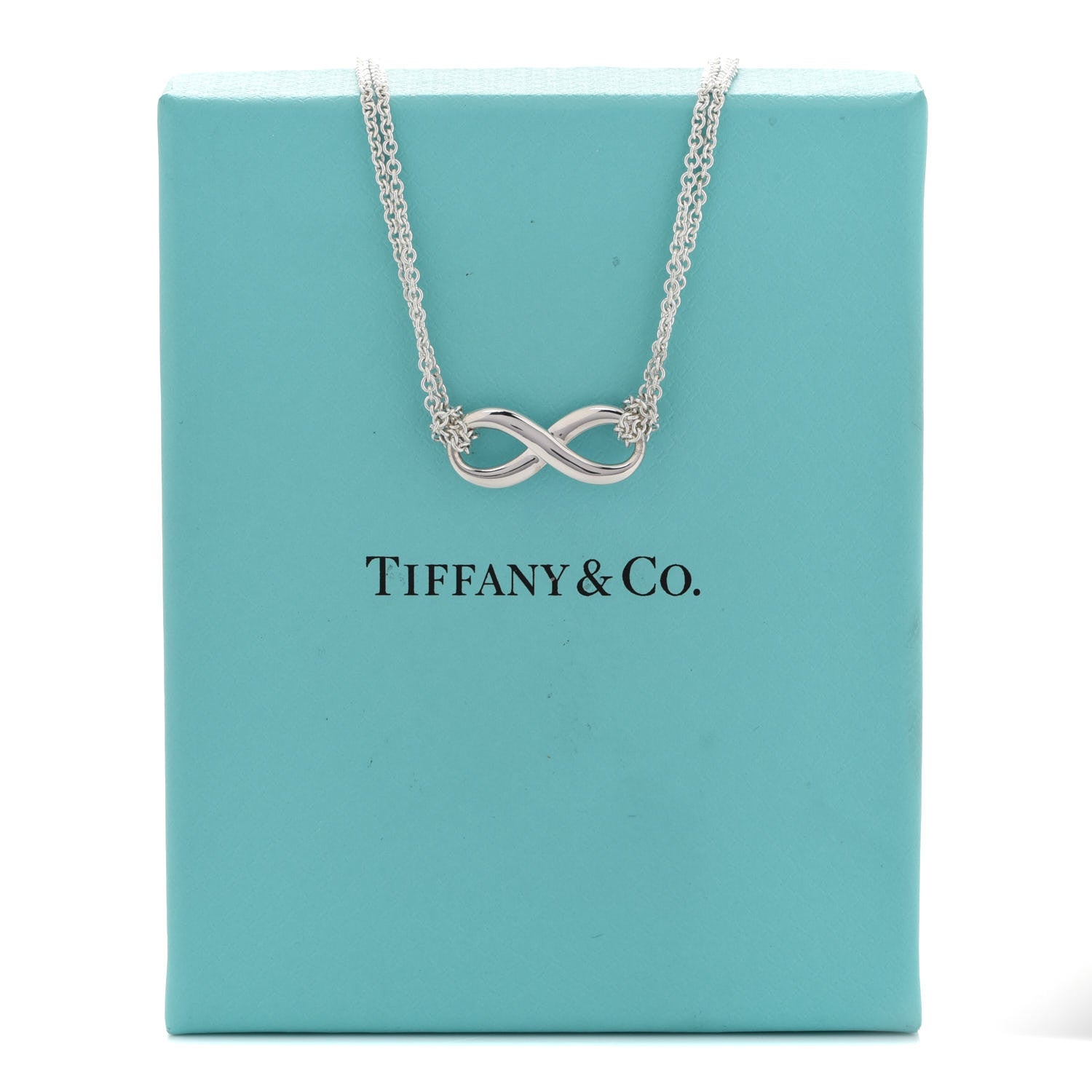 Tiffany Sterling Silver Infinity Pendant Necklace 7 of 7