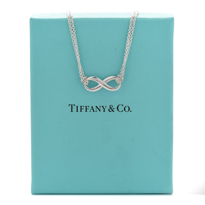 Tiffany Sterling Silver Infinity Pendant Necklace 7 of 7