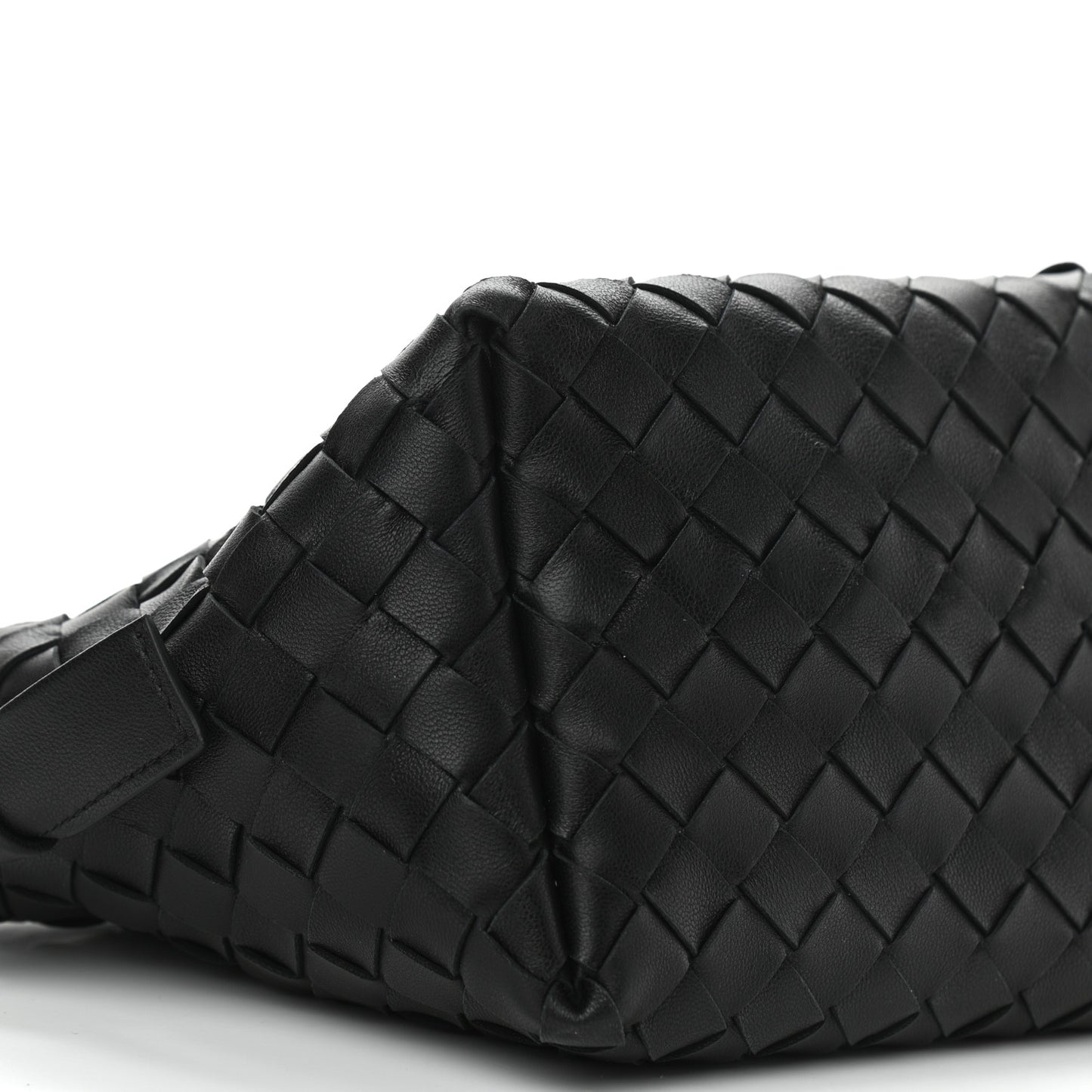 Nappa Intrecciato Tie Shoulder Bag Black
