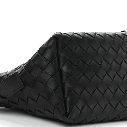 Bottega Veneta Nappa Intrecciato Tie Shoulder Bag Black 9 of 10