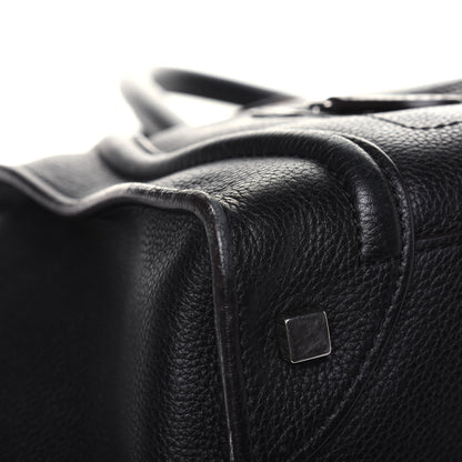 Celine Drummed Calfskin Mini Luggage Black 9 of 14