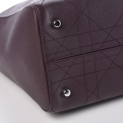 Christian Dior Grained Calfskin Cannage Medium Ultradior Tote Bordeaux 8 of 9