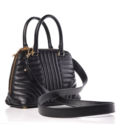Prada Soft Calfskin Impunture Diagramme Promenade Tote Black 4 of 8