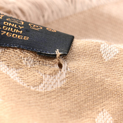 Louis Vuitton Silk Wool Monogram Denim Shawl Rose 5 of 5