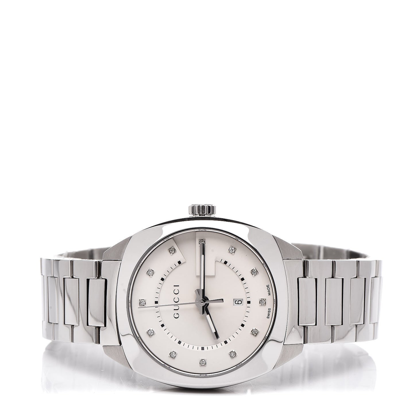 Stainless Steel Diamond 37mm G-Timeless Quartz Watch White