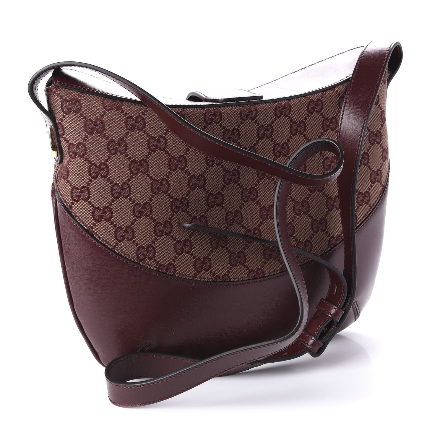 GG Monogram Calfskin Medium Arli Shoulder Bag Sahara Rubino Chardonnay