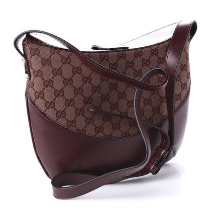Gucci GG Monogram Calfskin Medium Arli Shoulder Bag Sahara Rubino Chardonnay 3 of 11