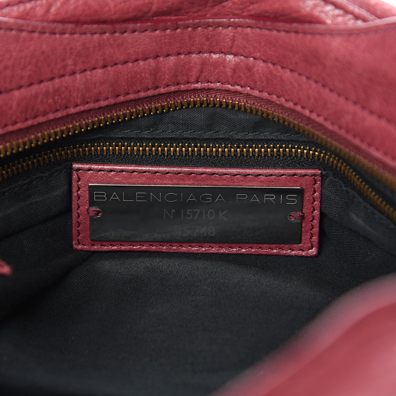 Balenciaga Agneau Classic Hardware City Cassis 6 of 12