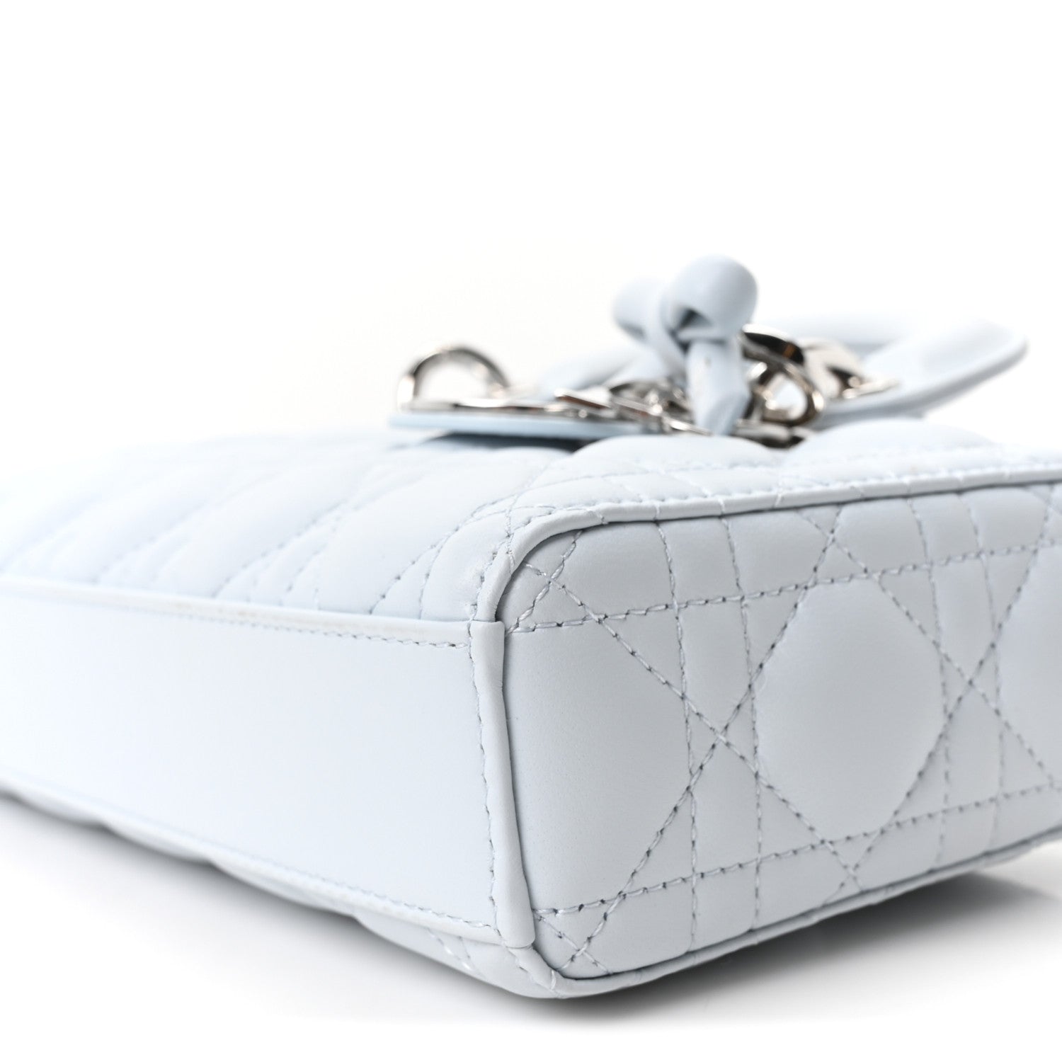 Christian Dior Lambskin Cannage Small Lady D-Joy Light Blue 9 of 9