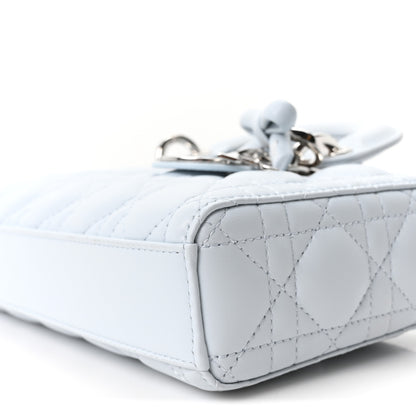 Christian Dior Lambskin Cannage Small Lady D-Joy Light Blue 9 of 9