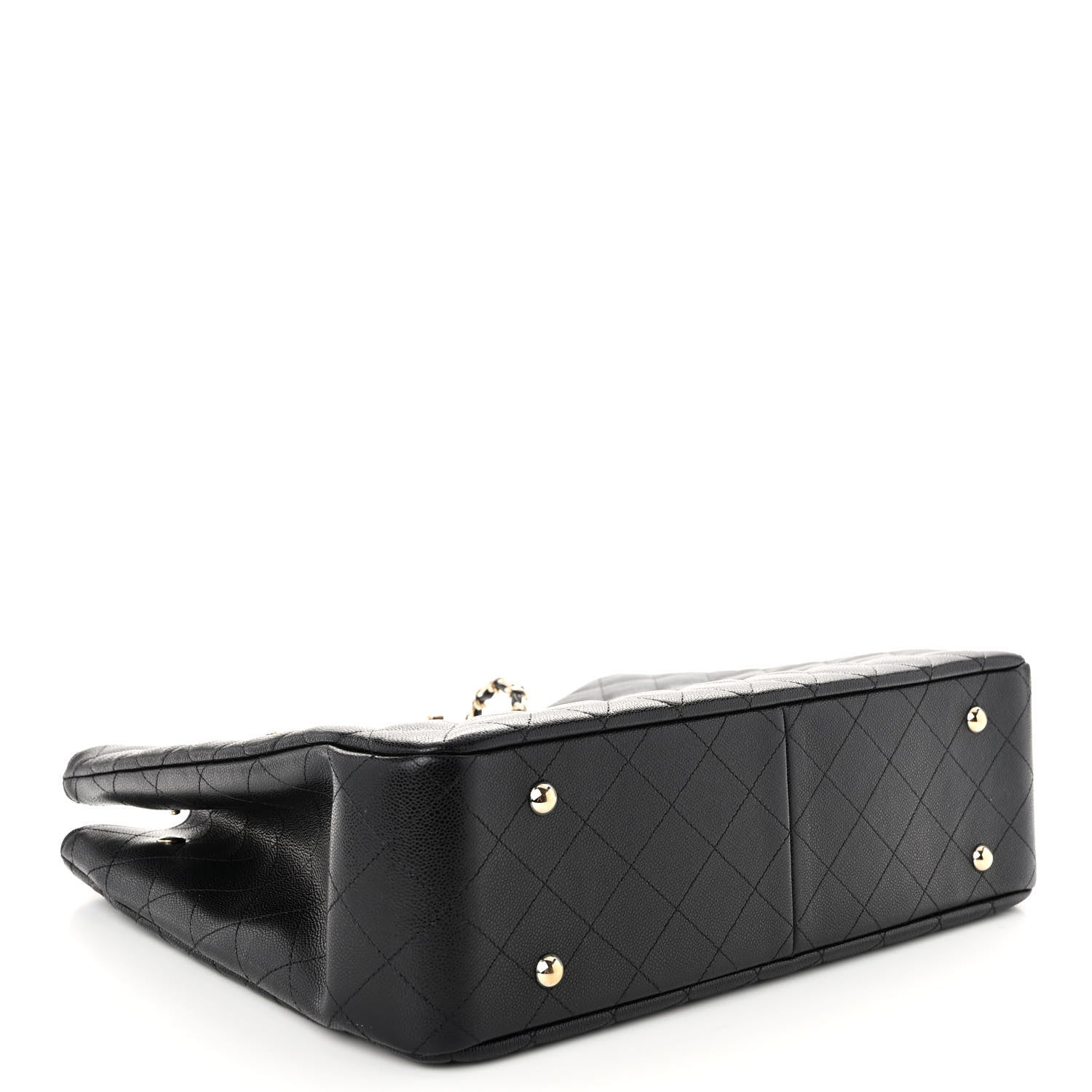 Chanel Caviar Quilted Large Shopping Tote Black 4 of 12