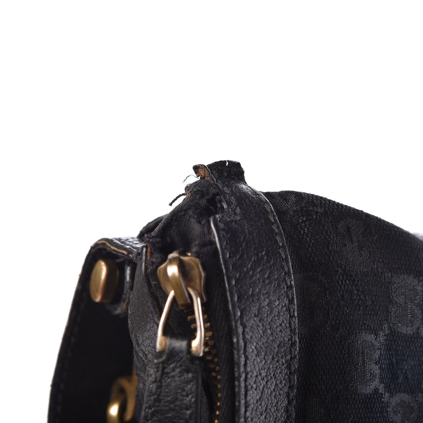Monogram Pelham Studded Shoulder Bag Black