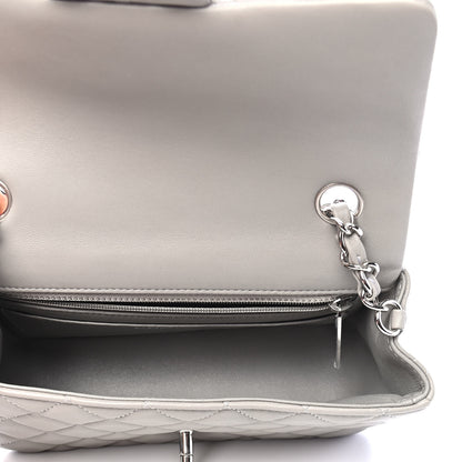 Chanel Lambskin Quilted Mini Rectangular Flap Grey 5 of 9
