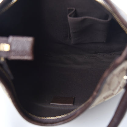 Gucci Monogram Medium Abbey D Ring Hobo Brown 5 of 12