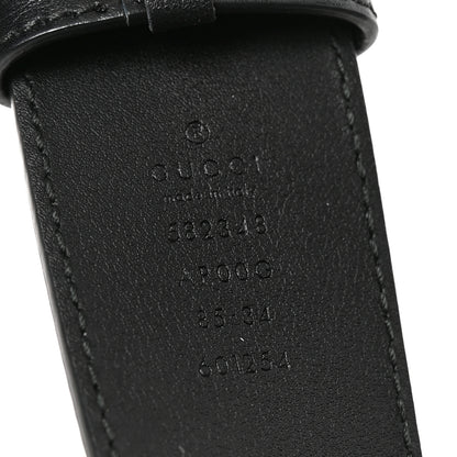 Gucci Moon Calfskin Scales Double G 40mm Belt 85 34 Black 4 of 4