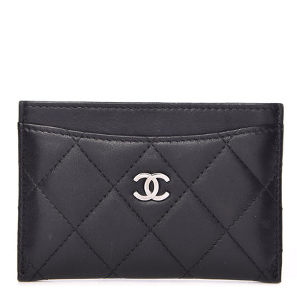 Chanel Lambskin Quilted Card Holder Black 1 of 9