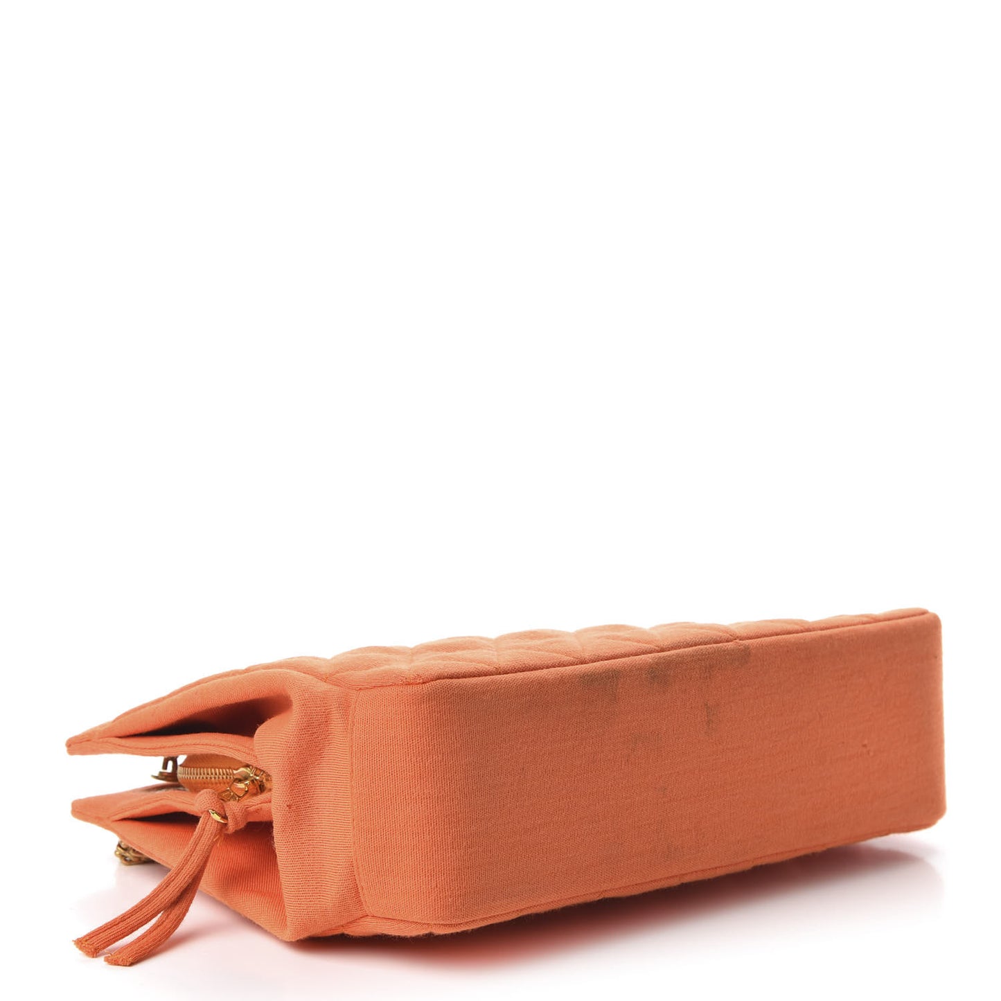 Jersey Quilted Shopping Tote Orange