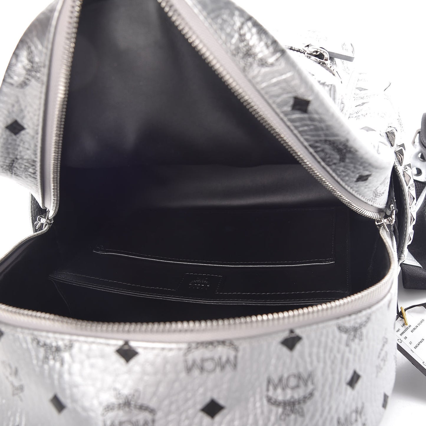 Visetos Small Side Stud Stark Backpack Silver