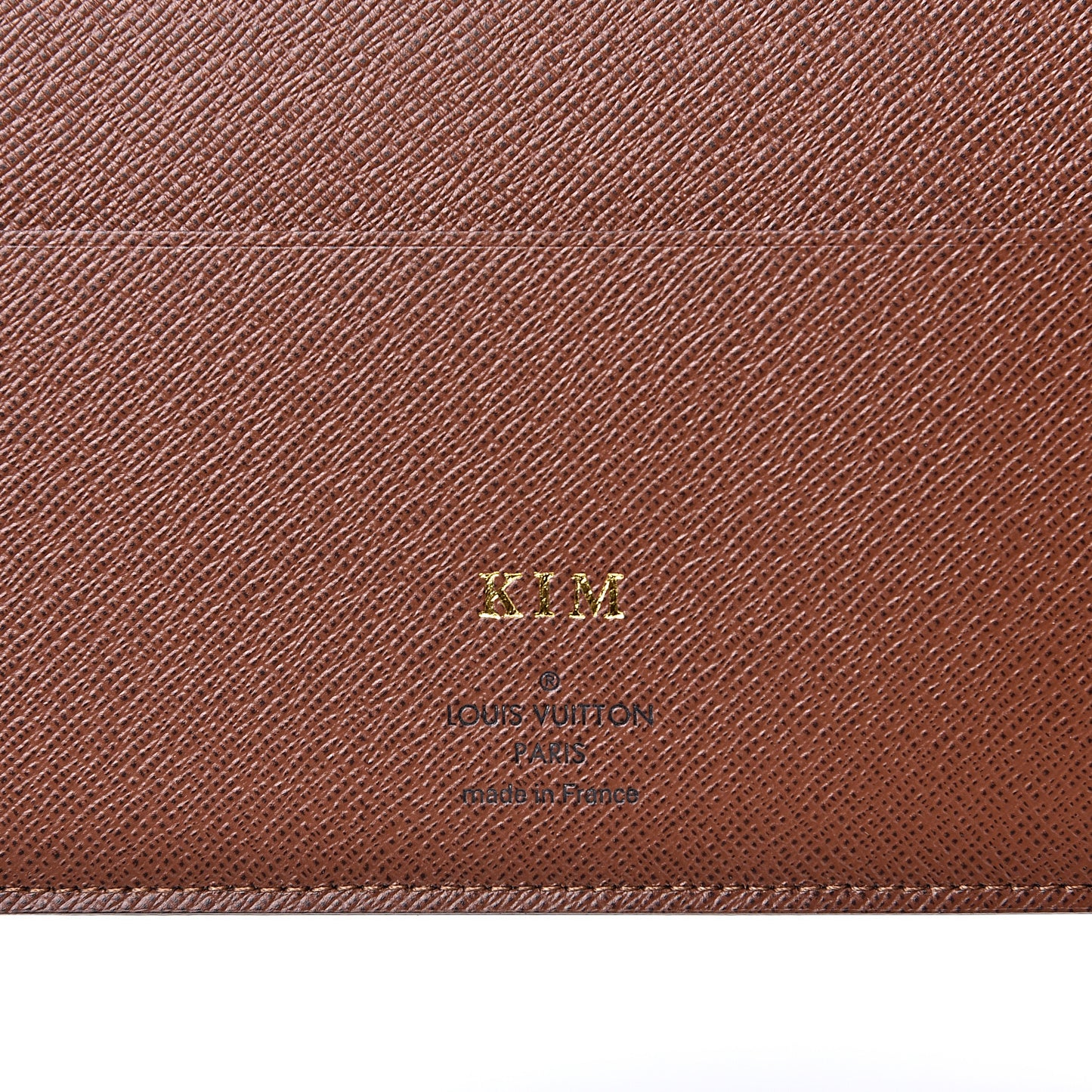 Monogram Desk Agenda Cover