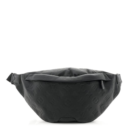 Louis Vuitton Calfskin Monogram Shadow Discovery Bumbag Black 1 of 10