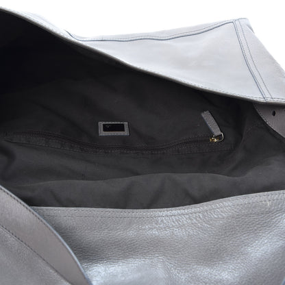 Fendi Vitello Acqua Large Convertible Baguette Grigio Scuro 4 of 14