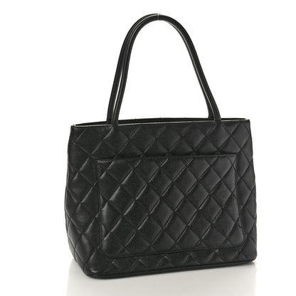 Chanel Caviar Quilted Medallion Tote Black 3 of 11