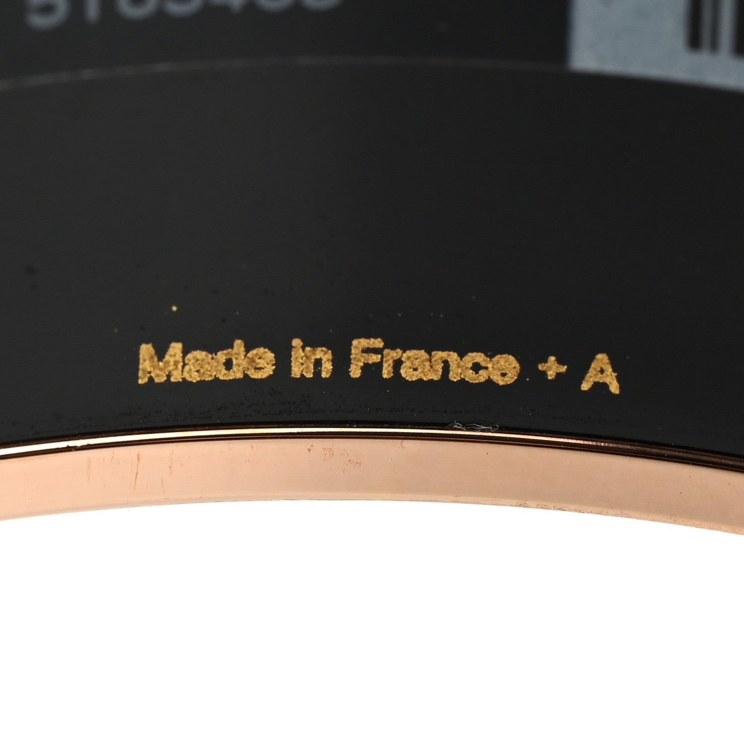 Hermes Enamel Printed Wide Les Cannes Bracelet L Baroque 5 of 6