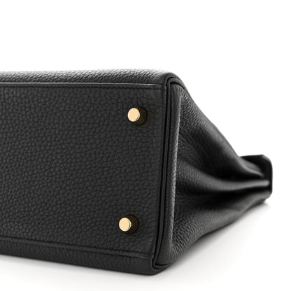 Hermes Togo Kelly Retourne 28 Black 10 of 10