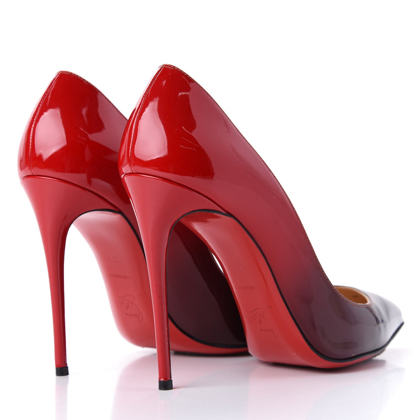 Patent Degrade Pigalle Follies 100 Pumps 38 Black Red
