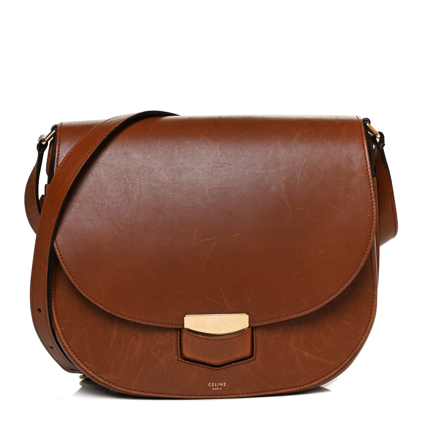 Supersoft Calfskin Medium Trotteur Caramel