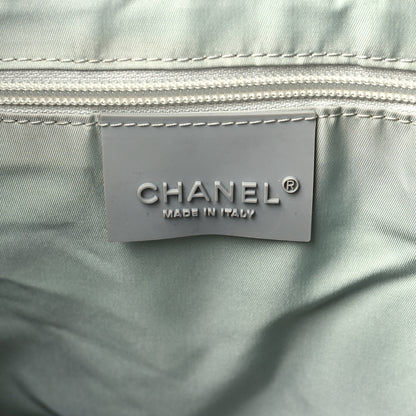 Chanel Nylon Mesh Camellia Duffle White Multicolor 6 of 12