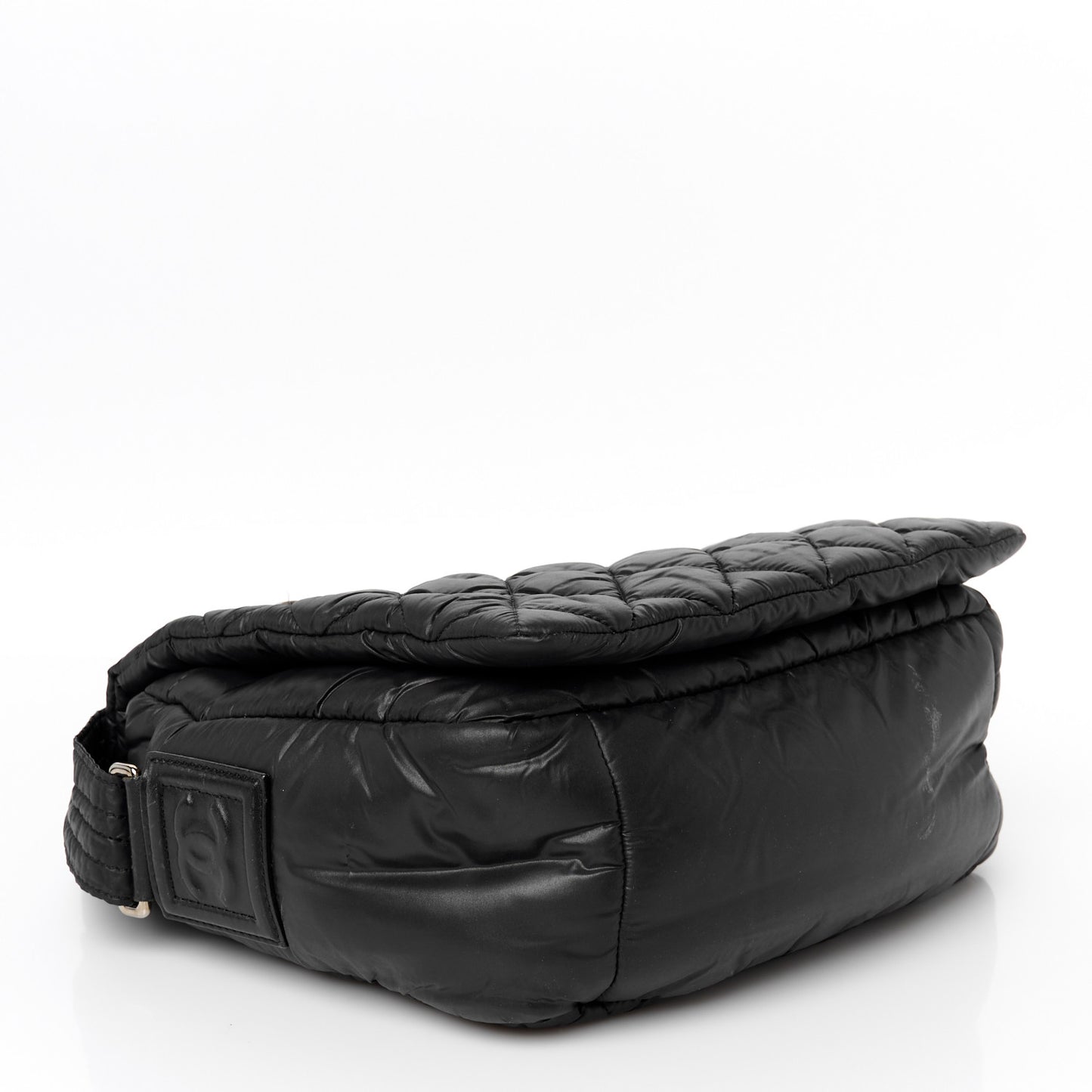Nylon Small Coco Cocoon Messenger Bag Black