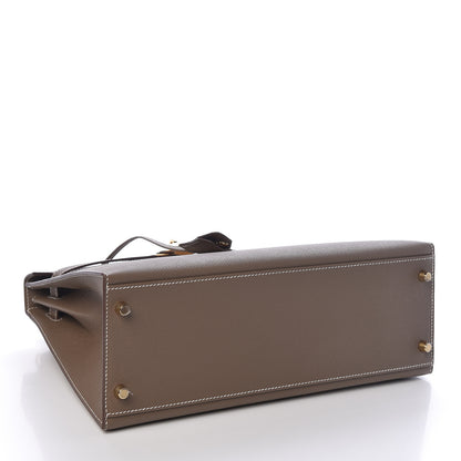 Hermes Epsom Kelly Sellier 32 Etoupe 5 of 37