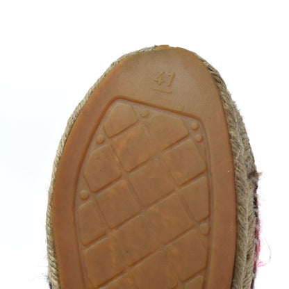 Chanel Tweed CC Espadrilles 41 Brown Pink 19 of 24