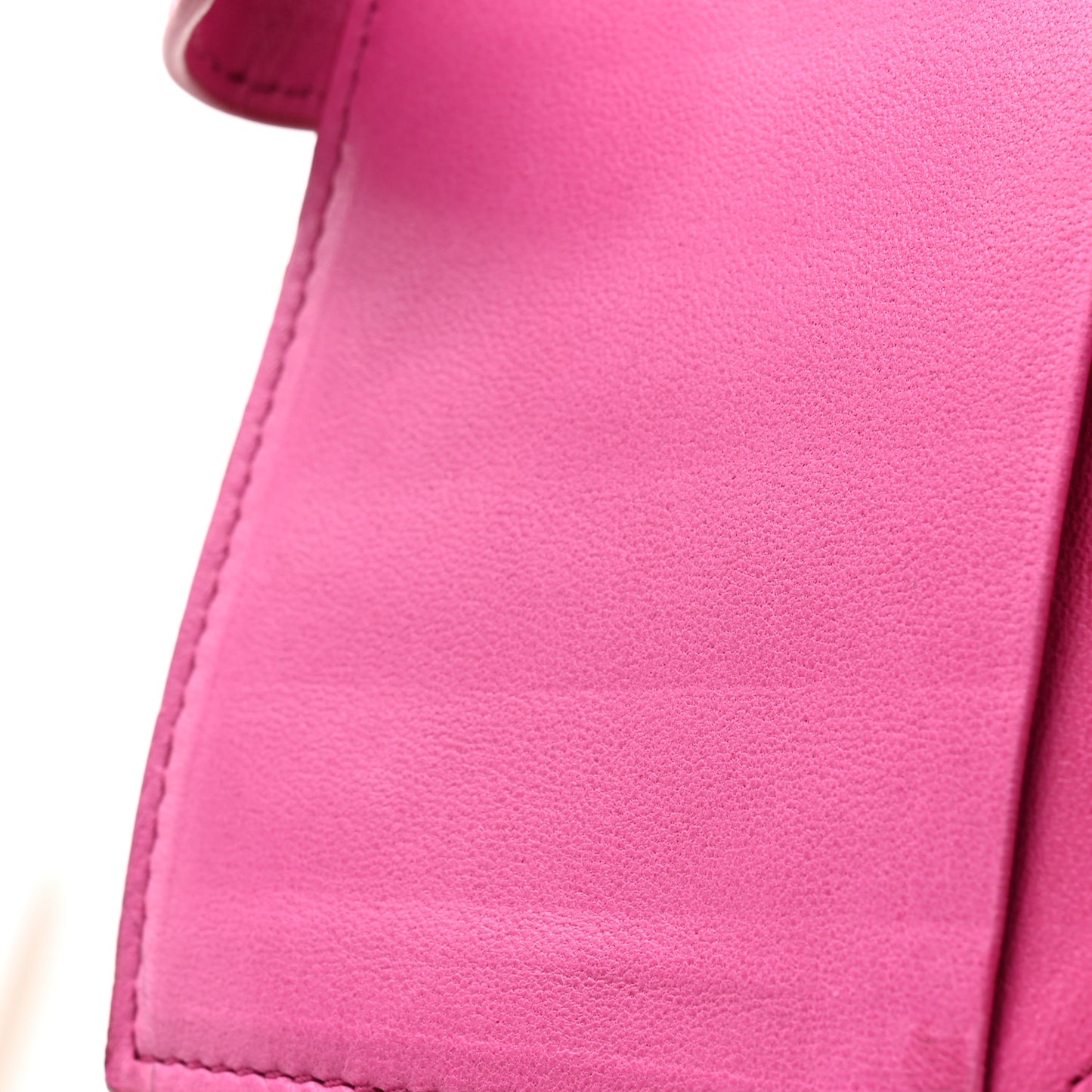 Nappa Intrecciato Continental Snap Wallet Fuchsia