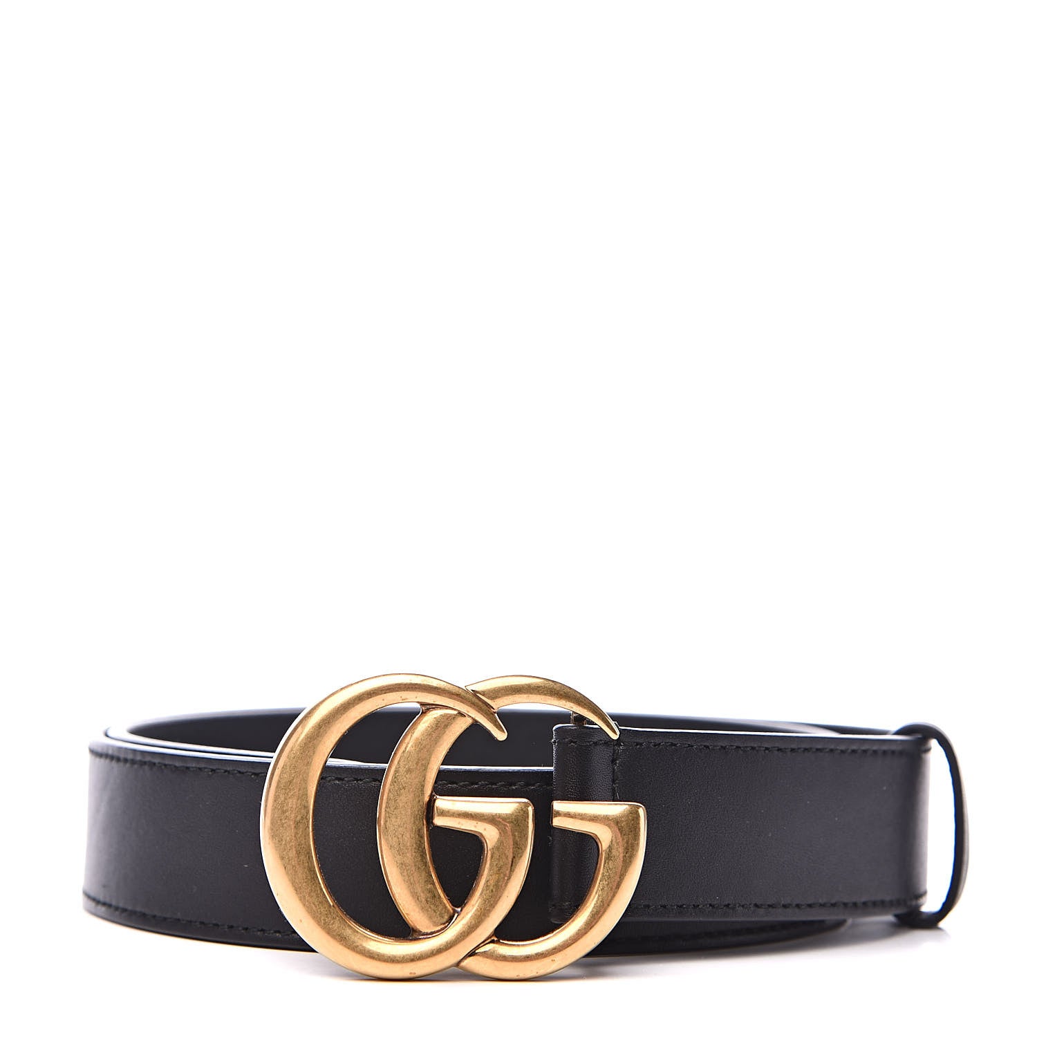 Gucci Calfskin Double G 30mm Belt 75 30 Black 1 of 6