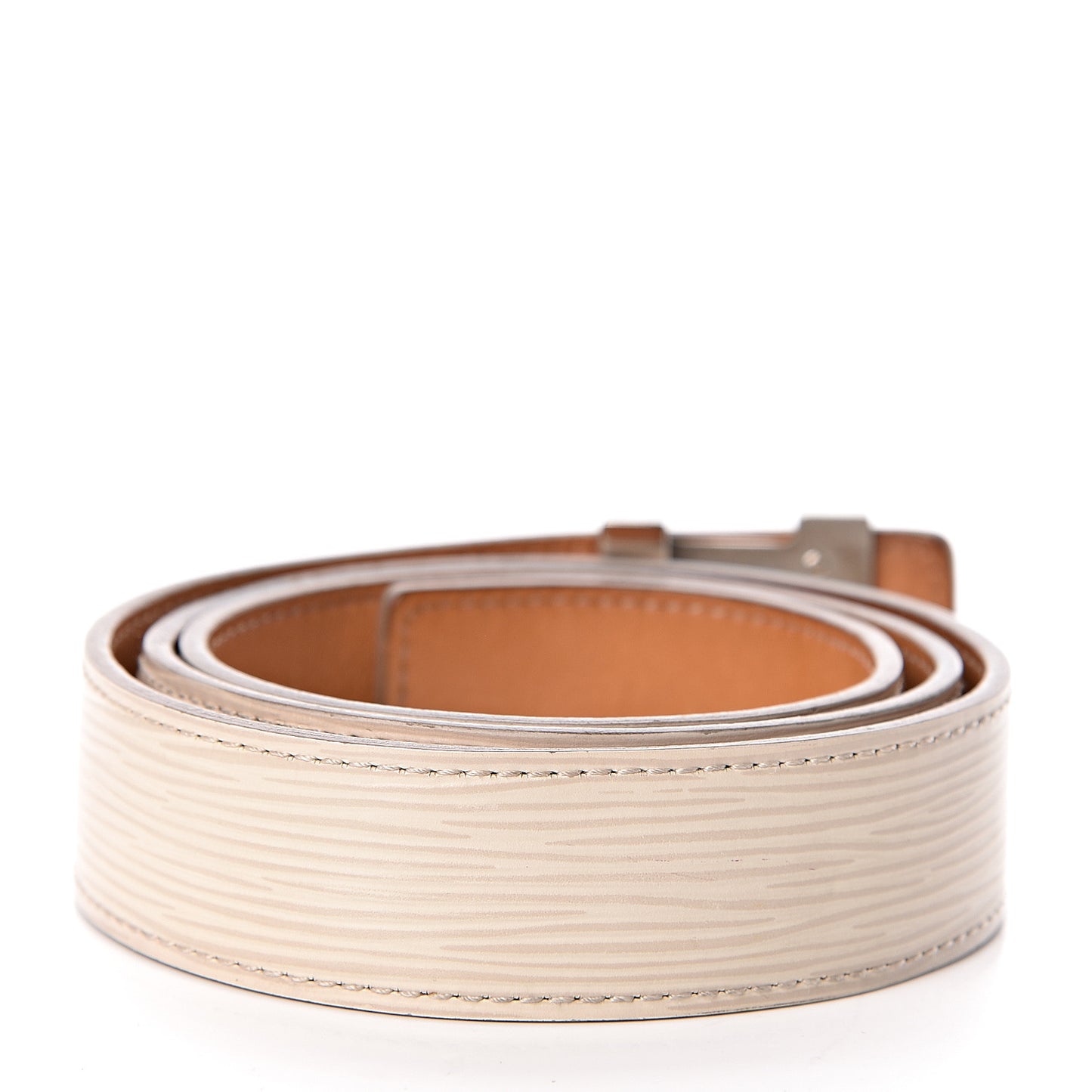 Epi 30mm LV Initiales Belt 80 32 Ivory