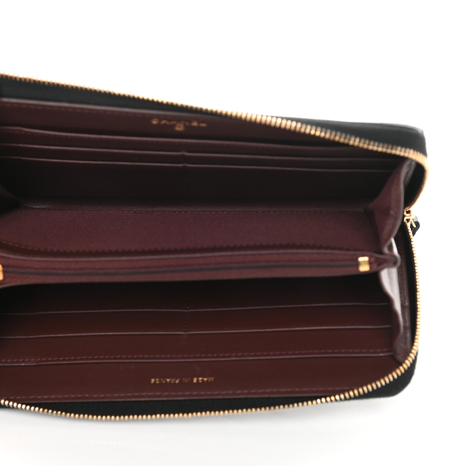 Chanel Caviar Quilted Large Gusset Zip Around Wallet Black 5 of 11
