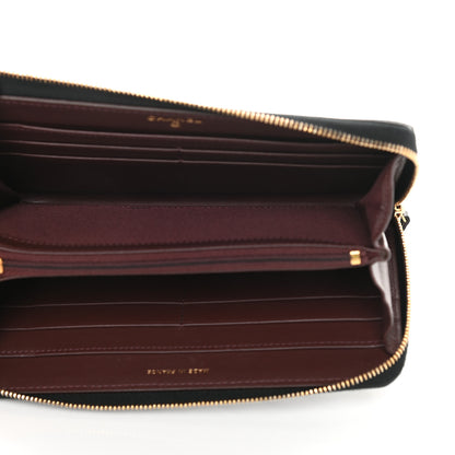 Chanel Caviar Quilted Large Gusset Zip Around Wallet Black 5 of 11