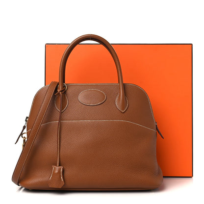 Hermes Taurillon Clemence Bolide 31 Gold 7 of 7